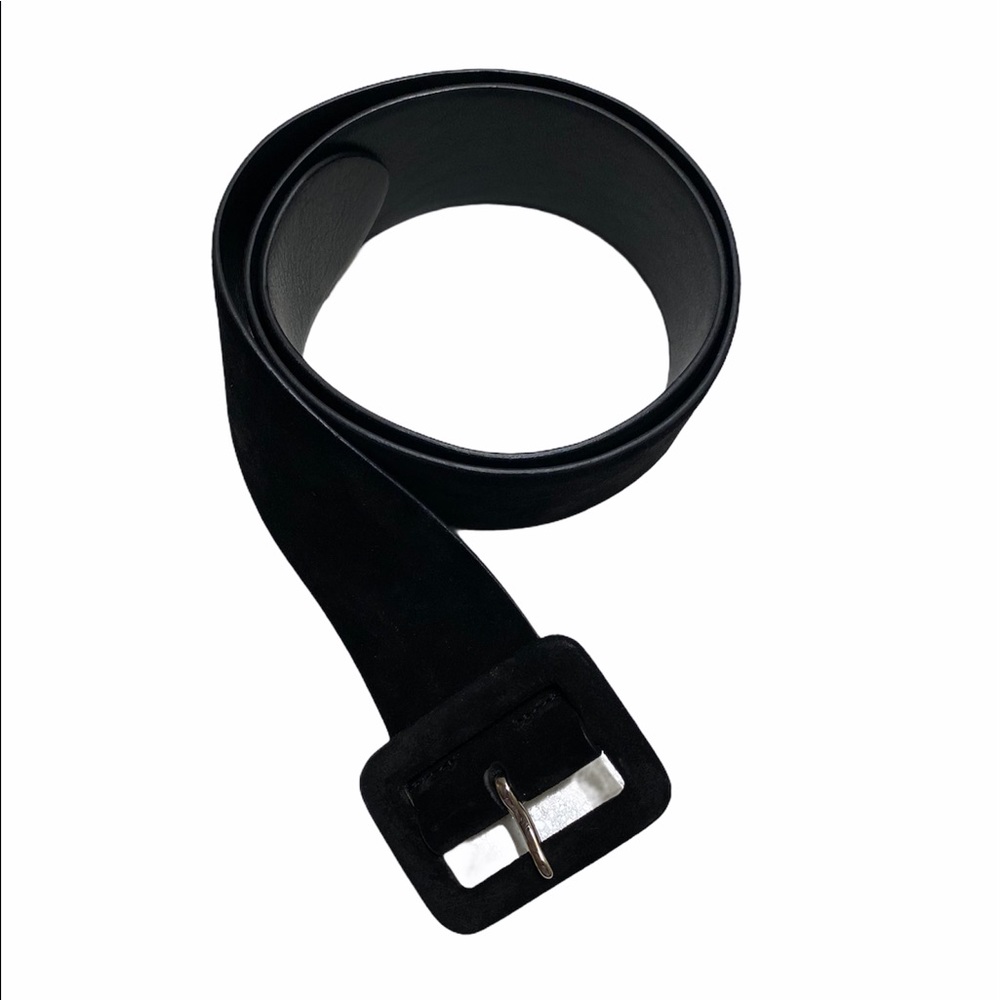 Ralph Lauren Collection black suede belt L